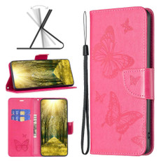 For Xiaomi Redmi 10C Two Butterflies Embossing Leather Phone Case(Rose Red) For Xiaomi Redmi 10C Two Butterflies Embossing Leather Phone Case(Rose Red)