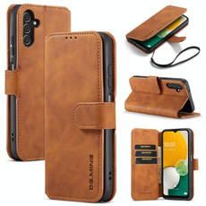 For Samsung Galaxy A13 5G DG.MING Retro Oil Edge Flip Leather Phone Case(Brown)
