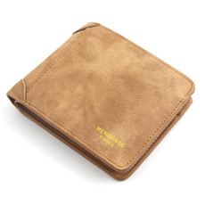 Menbense Matte Short Large Capacity Fashion Casual Adapter Male Wallet(Light Brown) Menbense Matte Short Large Capacity Fashion Casual Adapter Male Wallet(Light Brown)