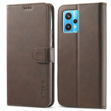 For Realme 9 Pro LC.IMEEKE Calf Texture Leather Phone Case(Brown) For Realme 9 Pro LC.IMEEKE Calf Texture Leather Phone Case(Brown)