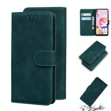For LG K41S / K51S Skin Feel Pure Color Flip Leather Phone Case(Green)