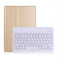 A700 Ultra-thin Bluetooth Keyboard Leather Case For Samsung Galaxy Tab S8 11 inch SM-X700 / SM-X706(Gold)