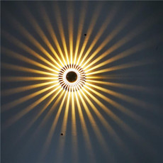 LED Aluminum Aisle Light Sunflower Leisure And Entertainment Place Decorative Light, Power source: Invisible Installation 3W(Warm White)