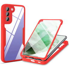 For Samsung Galaxy S22+ 5G Acrylic + TPU 360 Degrees Full Coverage Shockproof Phone Case(Red)