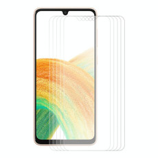 5 PCS For Samsung Galaxy A33 5G ENKAY 0.26mm 9H 2.5D Tempered Glass Film