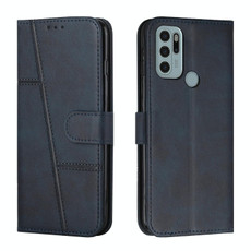 For Motorola Moto G60S Stitching Calf Texture Buckle Leather Phone Case(Blue) For Motorola Moto G60S Stitching Calf Texture Buckle Leather Phone Case(Blue)