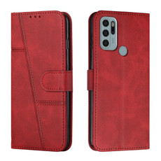 For Motorola Moto G60S Stitching Calf Texture Buckle Leather Phone Case(Red) For Motorola Moto G60S Stitching Calf Texture Buckle Leather Phone Case(Red)