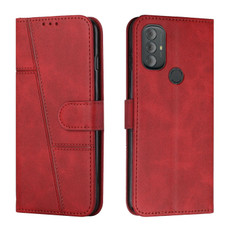 For Motorola Moto G Power 2022 Stitching Calf Texture Buckle Leather Phone Case(Red) For Motorola Moto G Power 2022 Stitching Calf Texture Buckle Leather Phone Case(Red)
