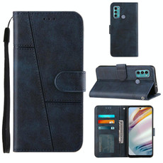 For Motorola Moto G40 / G60 Stitching Calf Texture Buckle Leather Phone Case(Blue) For Motorola Moto G40 / G60 Stitching Calf Texture Buckle Leather Phone Case(Blue)
