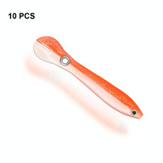 10 PCS Luya Bait Loach Bionic Bait Fishing Supplies, Specification: 2G / 6.7cm(Orange)