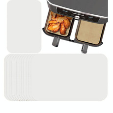 100 PCS 0303-1 Household Multifunctional Air Fryer Oil Absorbing Paper(White without Holes)