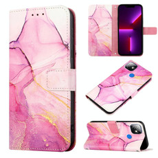 For itel P36 PT003 Marble Pattern Flip Leather Phone Case(Pink Purple Gold LS001) For itel P36 PT003 Marble Pattern Flip Leather Phone Case(Pink Purple Gold LS001)