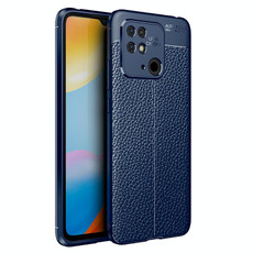 For Xiaomi Redmi 10C Litchi Texture TPU Shockproof Phone Case(Blue)