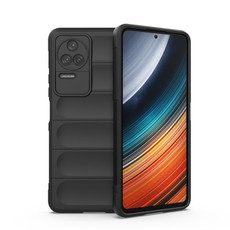 For Xiaomi Redmi K40S Magic Shield TPU + Flannel Phone Case(Black)