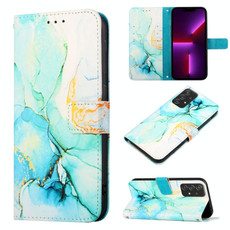 For Samsung Galaxy A73 5G PT003 Marble Pattern Flip Leather Phone Case(LS003)
