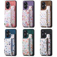For Samsung Galaxy A23 5G Colored Drawing Pattern Leather Phone Case(Giraffe)