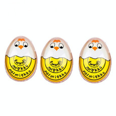 3 PCS Boiled Egg Timer Reminder Color-changing Cartoon Egg Timer, Specification: Yellow Chick