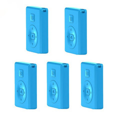 5 PCS Wireless Camera Controller Mobile Phone Multi-Function Bluetooth Selfie, Colour: G1 Blue Bagged