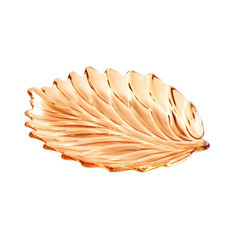 Acrylic Leaf Shape Fruit Tray and Shelf, Style: Dish (Amber) Acrylic Leaf Shape Fruit Tray and Shelf, Style: Dish (Amber)