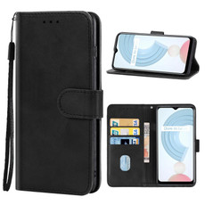 Leather Phone Case For OPPO Realme C21Y(Black)