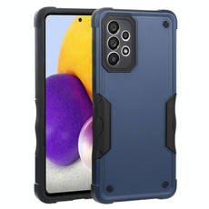 For Samsung Galaxy A73 Non-slip Armor Phone Case(Blue)