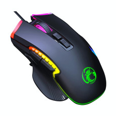 IMICE T70 8-Button 7200DPI RGB Lighting Programmable Wired Gaming Mouse, Cable Length: 1.8m(Black)