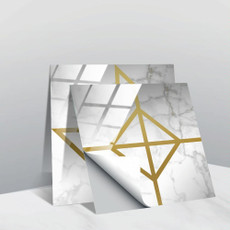 20 PCS 10cm PVC Crystal Covered Film Geometric Pattern Tile Wall Sticker(TS234)