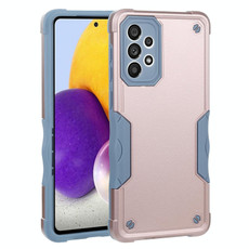 For Samsung Galaxy A73 Non-slip Armor Phone Case(Rose Gold)