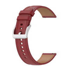 For Huawei Watch 3 / Watch 3 Pro Calf Texture Sewing Thread Watch Band (Red)