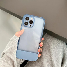 For iPhone 13 Pro TPU + PC Stool Holder Phone Case (Blue)