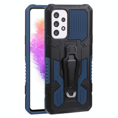 For Samsung Galaxy A73 5G Armor Warrior Shockproof PC + TPU Phone Case(Royal Blue)