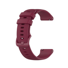 For Honor Watch ES Checkered Silicone Watch Band(Wine Red)
