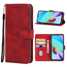 Leather Phone Case For Xiaomi Redmi 10 2022(Red)