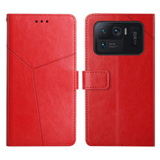 For Xiaomi Mi 11 Ultra Y Stitching Horizontal Flip Leather Phone Case(Red) For Xiaomi Mi 11 Ultra Y Stitching Horizontal Flip Leather Phone Case(Red)