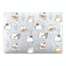 ENKAY Animal Series Pattern Laotop Protective Crystal Case For MacBook Pro 13.3 inch A1706 / A1708 / A1989 / A2159(Cute Cat)