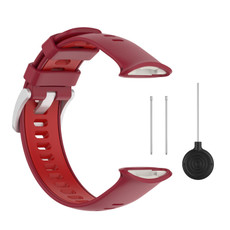 For Polar Vantage V2 Two-color Silicone Watch Band(Red)