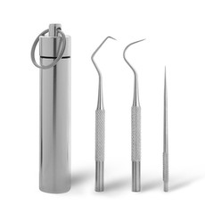 3 Sets Portable Metal Bending Needle Hook Tooth Signed Tabs Set(Large 3 In 1)