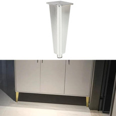 Adjustable All Aluminium Furniture Stand Legs, Height: 25cm(Silver)