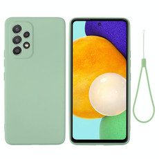 For Samsung Galaxy A53 5G Color Liquid Silicone Phone Case(Green)