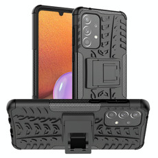 For Samsung Galaxy A33 5G Tire Texture TPU + PC Phone Case(Black)
