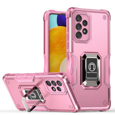For Samsung Galaxy A53 5G Ring Holder Non-slip Armor Phone Case(Pink)