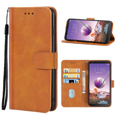 Leather Phone Case For LG Q Stylo 4(Brown)