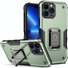 For iPhone 13 Pro Max Ring Holder Non-slip Armor Phone Case (Green) For iPhone 13 Pro Max Ring Holder Non-slip Armor Phone Case (Green)