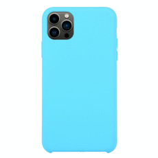 For iPhone 13 Pro Max Solid Silicone Phone Case (Sky Blue)