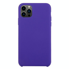 For iPhone 13 Pro Max Solid Silicone Phone Case (Deep Purple)