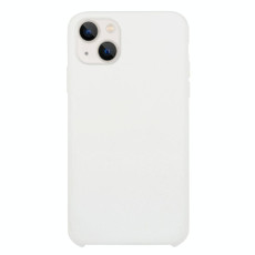 For iPhone 13 Solid Silicone Phone Case(White)