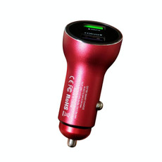 QIAKEY QK789 Dual Ports Fast Charge Car Charger(Red)