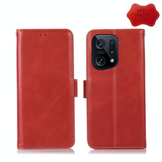For OPPO Find X5 5G Crazy Horse Top Layer Cowhide Leather Phone Case(Red) For OPPO Find X5 5G Crazy Horse Top Layer Cowhide Leather Phone Case(Red)