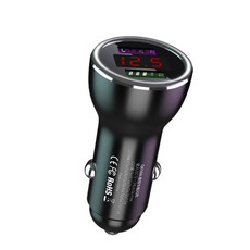 QIAKEY QK506L Dual Ports Fast Charge Car Charger(Black)