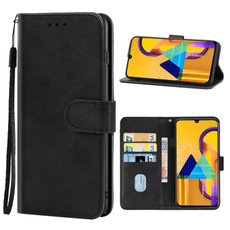 Leather Phone Case For Samsung Galaxy M30s / M21(Black)
